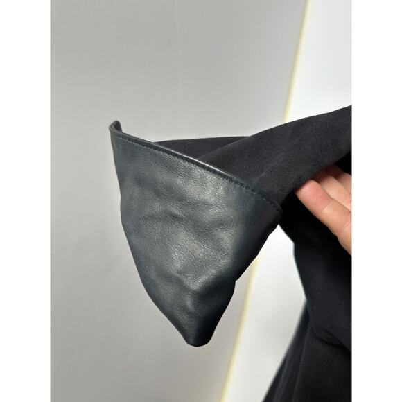 Vintage Italian Suede Jacket Women’s 49 Navy Blue ADAM Made in Italy, Retro Moto - Picture 9 of 14